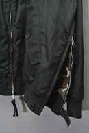 COMME des GARCONS HOMME エステルラミー ストライプ ドリズラージャケット