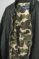 COMME des GARCONS HOMME エステルラミー ストライプ ドリズラージャケット