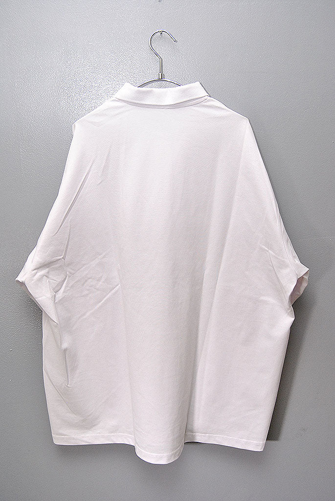 FreshService PIQUE JERSEY L/S POLO WHITE