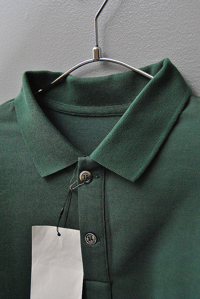 FreshService PIQUE JERSEY L/S POLO GREEN