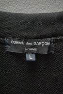 COMME des GARCONS HOMME エステル裏毛 切替カーディガン