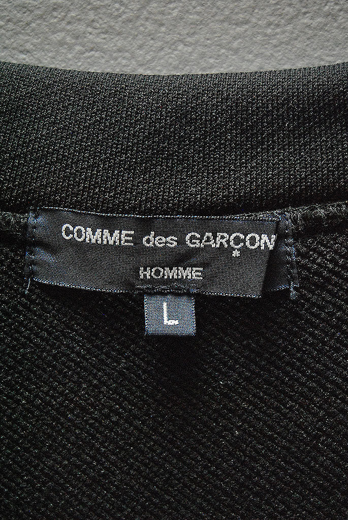 COMME des GARCONS HOMME エステル裏毛 切替カーディガン