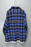uniform experiment LINE FLANNEL CHECK BIG SHIRT