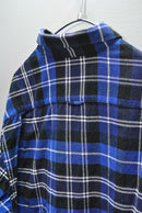 uniform experiment LINE FLANNEL CHECK BIG SHIRT