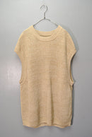 unfil  オーガニックコットンコイルドヤーンニットベスト