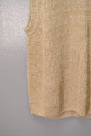 unfil  オーガニックコットンコイルドヤーンニットベスト