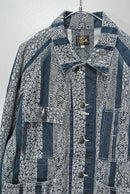 Needles Short Coverall 10oz Denim Python Jacquard