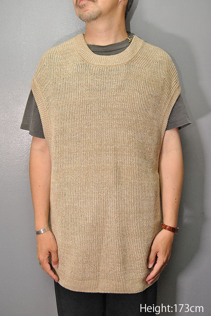 【お値下げ不可】unfil オーガニックコットン コイルドヤーン ニット ベスト unfil（アンフィル）の「unfil アンフィル / organic cotton