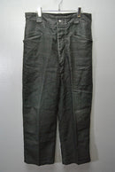 A.PRESSE Vintage Black Linen Trousers