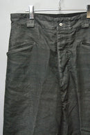 A.PRESSE Vintage Black Linen Trousers