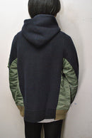 sacai Sponge Sweat x MA-1 Hoodie