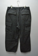 COMOLI ブラックドリル 6Pパンツ