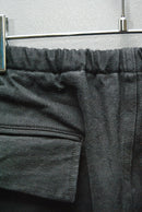 COMOLI ブラックドリル 6Pパンツ