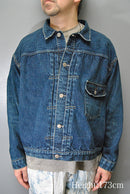 SUGAR CANE 13oz. DENIM BLOUSE 1936 MODEL T-BACK