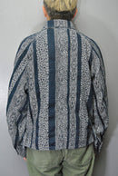 Needles Short Coverall 10oz Denim Python Jacquard