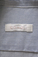 COMOLI シルクストライプ プルオーバーシャツ