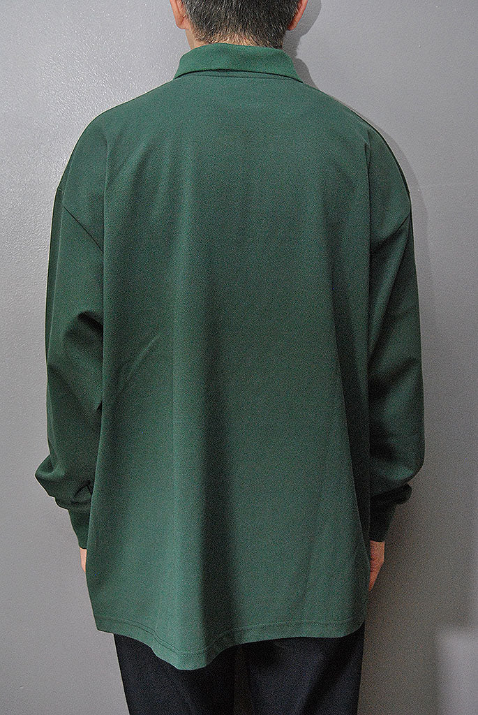 FreshService PIQUE JERSEY L/S POLO GREEN