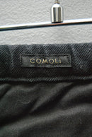 COMOLI ブラックドリル 6Pパンツ