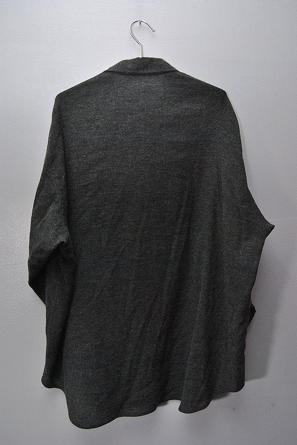 comoli ハーフジップ カシミヤシャツ COMOLI カシミア和紙ハーフジップシャツ