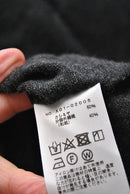 COMOLI カシミア和紙ハーフジップシャツ