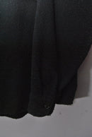 COMOLI 縮絨ウール ハーフジップ シャツ