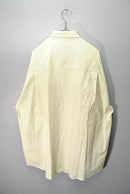 AURALEE WASHED FINX TWILL BIG HALF SLEEVED SHIRT