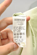AURALEE WASHED FINX TWILL BIG HALF SLEEVED SHIRT