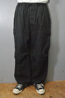 COMOLI ブラックドリル 6Pパンツ