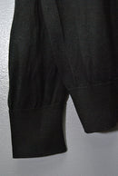 BODHI SILK HIGH GAUGE CREW - BLACK