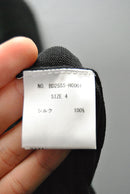 BODHI SILK HIGH GAUGE CREW - BLACK