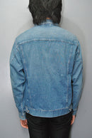 MAATEE&SONS LIGHT OZ DENIM PLEATED BLOUSE