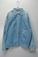 MAATEE&SONS LIGHT OZ DENIM PLEATED BLOUSE