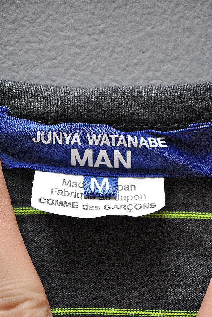 JUNYA WATANABE MAN 綿エステルボーダー天竺