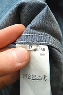 MAATEE&SONS LIGHT OZ DENIM PLEATED BLOUSE