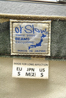 orSlow × BEAMS “100 Super Dad” Woodland Camo Short Pants