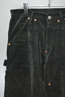 SUGARHILL COURDUROY PAINTER TROUSERS - BLACK