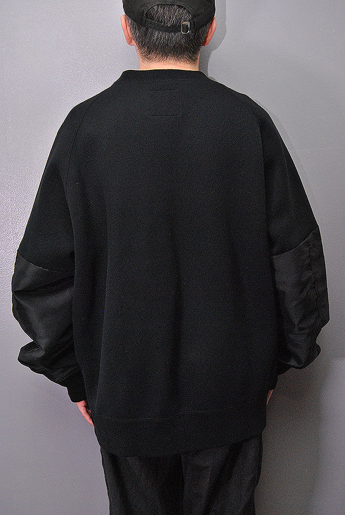 sacai Nylon Twill x Sponge Sweat Pullover