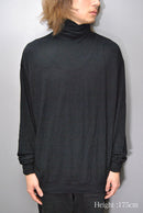 COMOLI ウール天竺長袖タートルネック