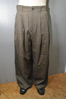 my beautiful landlet STRETCH GABARRE THREE LINE WIDE PANTS