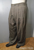 my beautiful landlet STRETCH GABARRE THREE LINE WIDE PANTS
