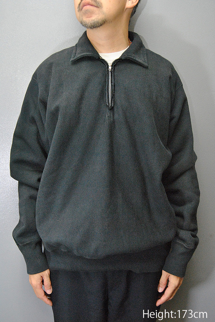 A.PRESSE Vintage Half Zip Sweat Shirt