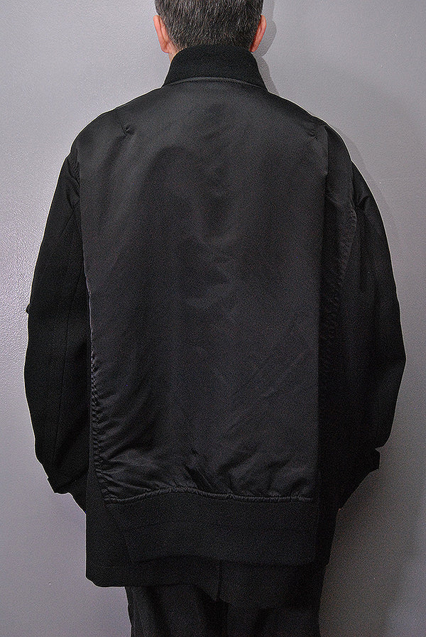 Sacai サカイ 22SS WOOL SURGE MIX BLOUSON DSC_0794_1ae2cb8d-1959-41b4-