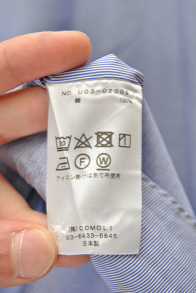 COMOLI ポプリン シャツ