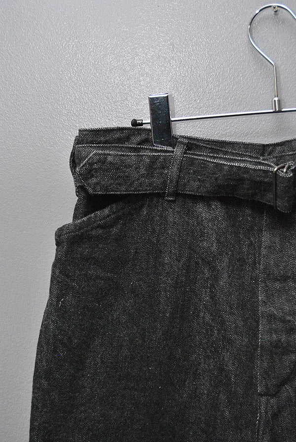 Comoli 16aw フェルトンベルテッドパンツ　size1 COMOLI（コモリ）デニム ベルテッドパンツ B01-03001