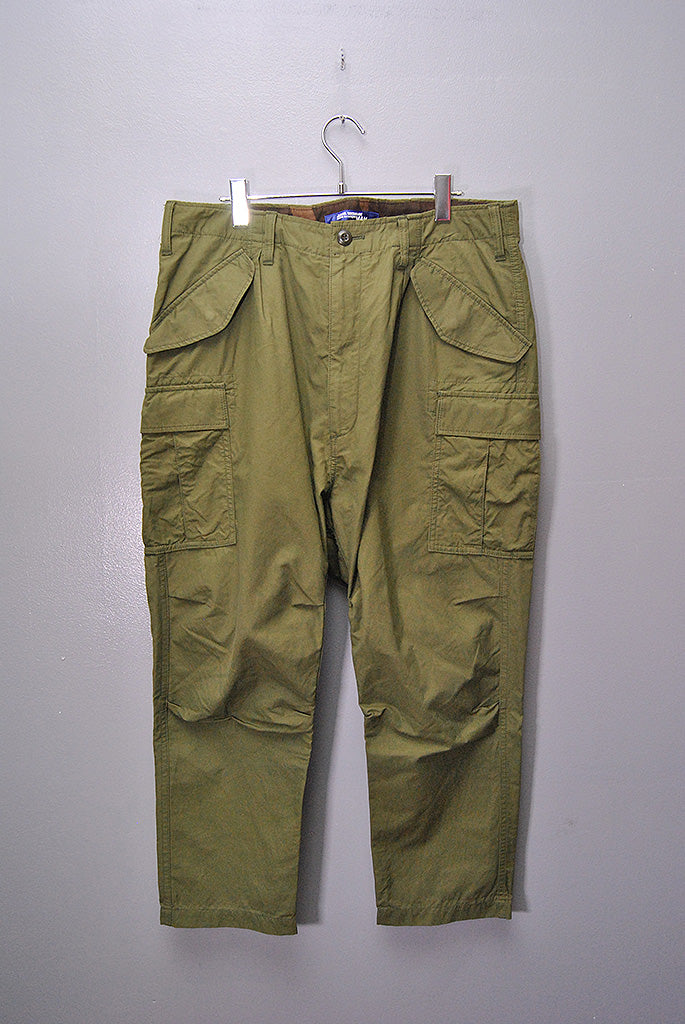 JUNYA WATANABE MAN 綿ナイロンツイル 塩縮撥水加工 パンツ