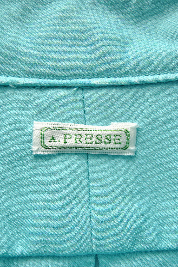 A.PRESSE Double Weave Twill Regular Collar Shirt
