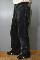 SUGARHILL COURDUROY PAINTER TROUSERS - BLACK