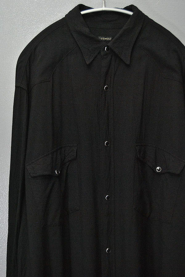 25ss COMOLI レーヨンウェスタンシャツ COMOLI (コモリ) レーヨン ウエスタンシャツ