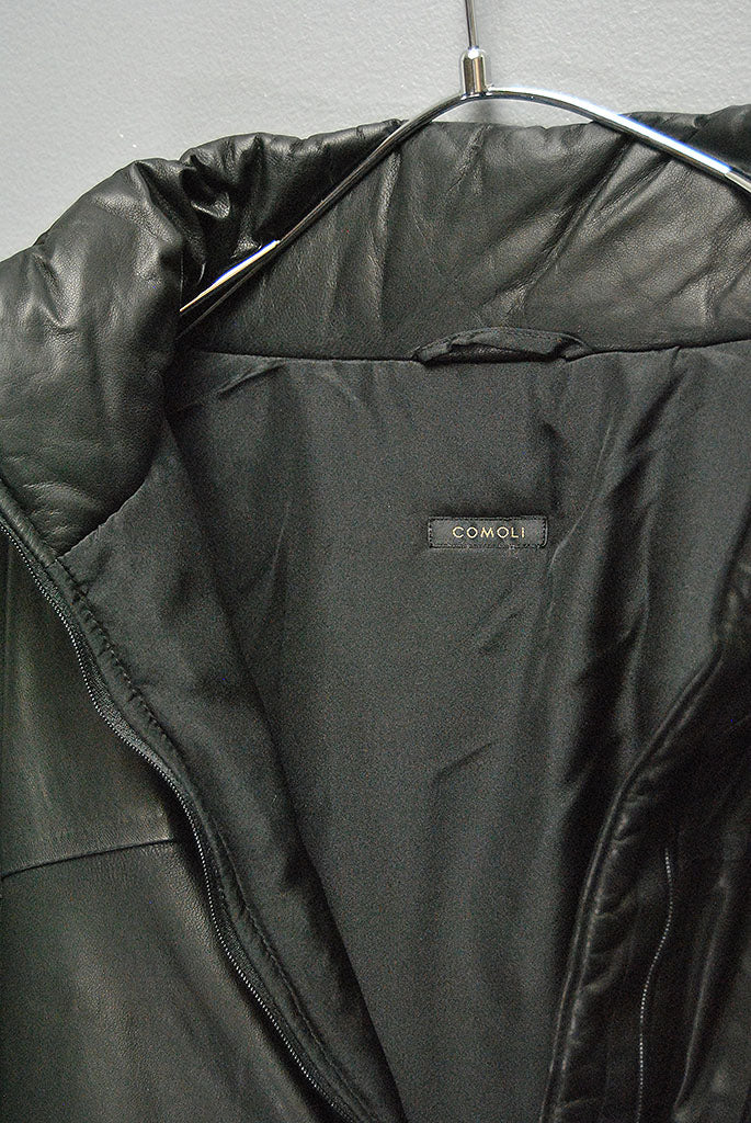COMOLI シープスキンハーフジップ パフジャケット