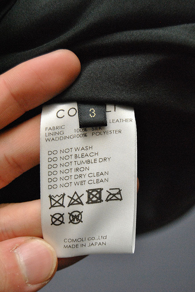 COMOLI シープスキンハーフジップ パフジャケット